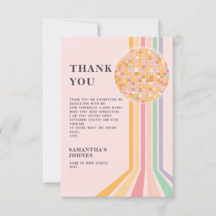 Cartão De Agradecimento Última Festa de formatura Retroativa de Dança