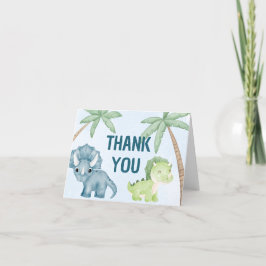 Cartão De Agradecimento Um-A-Saurus Obrigado Primeiro Aniversário