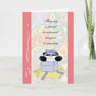 Cartão De Agradecimento Um amigo está um presente que nós nos damos