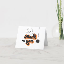 Cartão De Agradecimento Um Aniversário de 1 Ano de Halloween Assustador