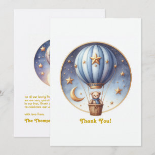 Cartão De Agradecimento UM Balão de Ar Quente Maravilhoso