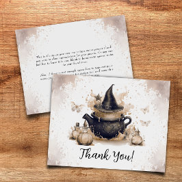 Cartão De Agradecimento Um Bebê Está A Criar Chá de fraldas Neutro De Hall