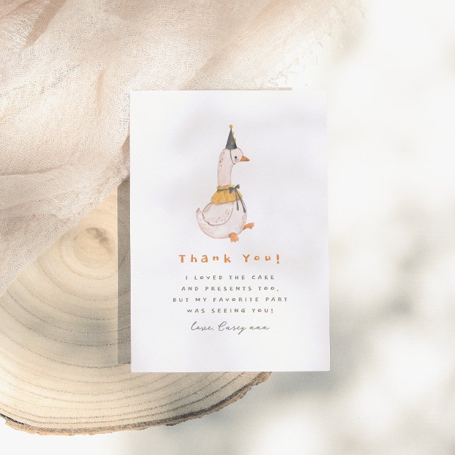 Cartão De Agradecimento Um Bobo de Festa de primeiro aniversario (Criador carregado)