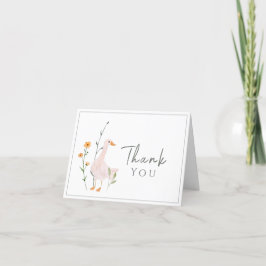 Cartão De Agradecimento Um Bobo Goose Fest Birthday Minimalismo Clássico