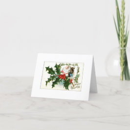 Cartão De Agradecimento Um Bright Christmas Vintage Cats Card