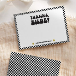 Cartão De Agradecimento Um Cara Feliz | Meninos Rad 1º Aniversário