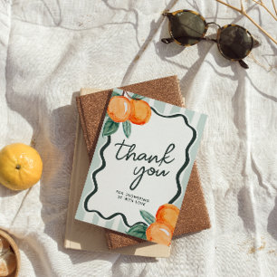 Cartão De Agradecimento Um Chá de Bebê Obrigada pela Pequena Coisinha Fofa