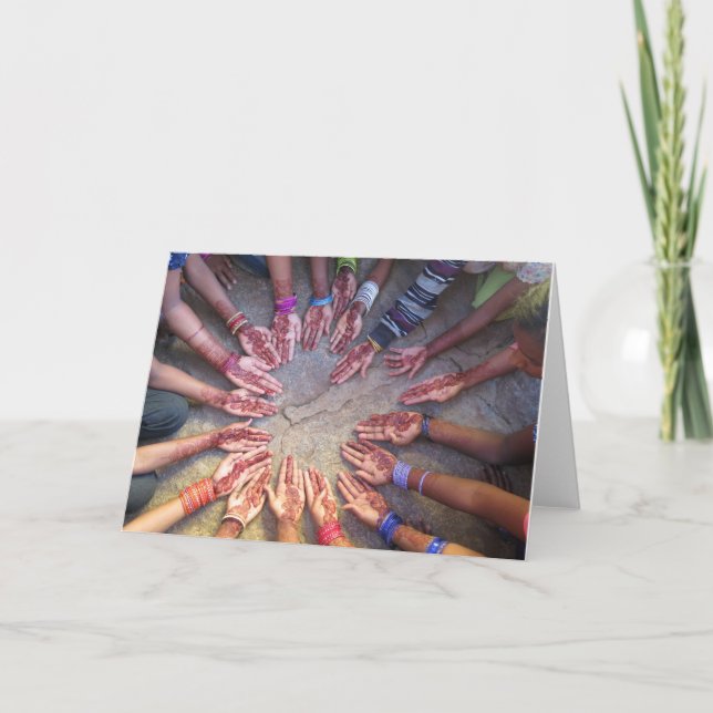 Cartão De Agradecimento Um círculo das irmãs (Frente)