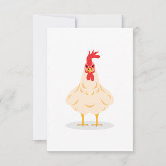 Cartão De Agradecimento Um frango giro