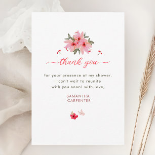 Cartão De Agradecimento Um novo capítulo começa livro floral