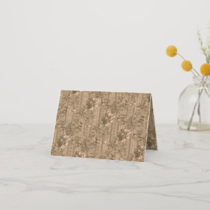 Cartão De Agradecimento Um padrão floral vintage com um intricado desi cas