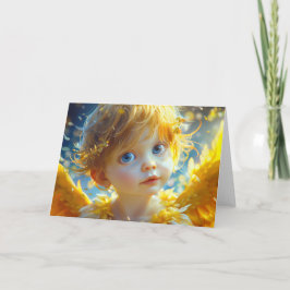 Cartão De Agradecimento Um pequeno Angel Digital Art