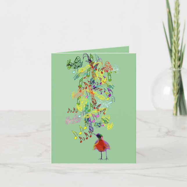 Cartão De Agradecimento Um Pequeno Birdie Disse-Me Que Muito Obrigado. (Frente)