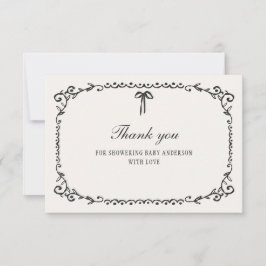 Cartão De Agradecimento Um pequeno Chá de fraldas de Dia das Bruxas Arcos 