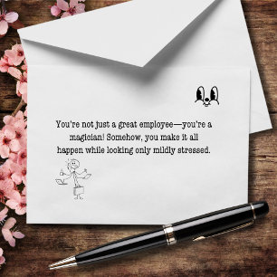 Cartão De Agradecimento Um pouco de magia e muito talento