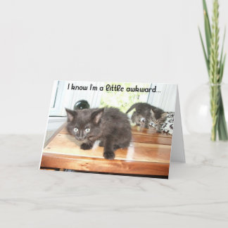 Cartão De Agradecimento Um pouco inábil