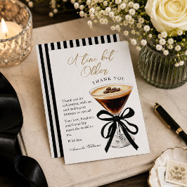 Cartão De Agradecimento Um Pouco Mais Velho Espresso Martini Aniversário