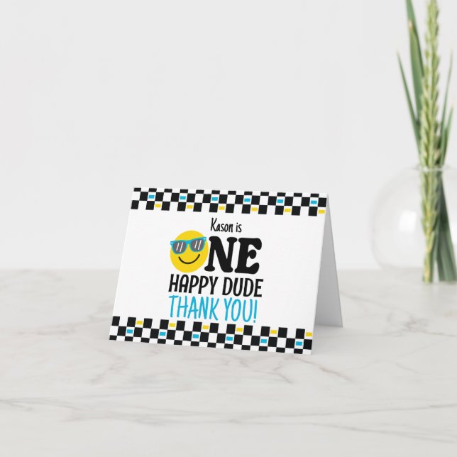 Cartão De Agradecimento Um primeiro aniversario Feliz de Aniversário (Frente)