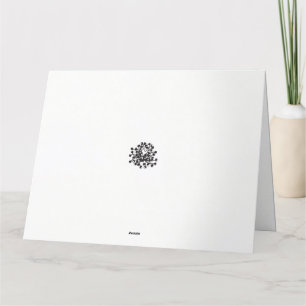 Cartão De Agradecimento um quadro preto e branco de um monte de flores