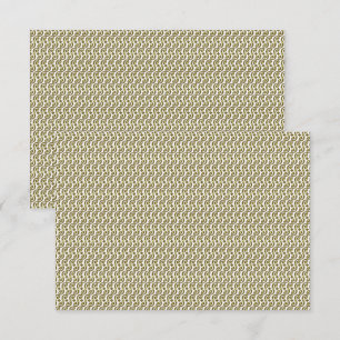 Cartão De Agradecimento Um tapete retangular com padrão geométrico intrinc