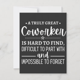 Cartão De Agradecimento Um verdadeiro colaborador Excelente