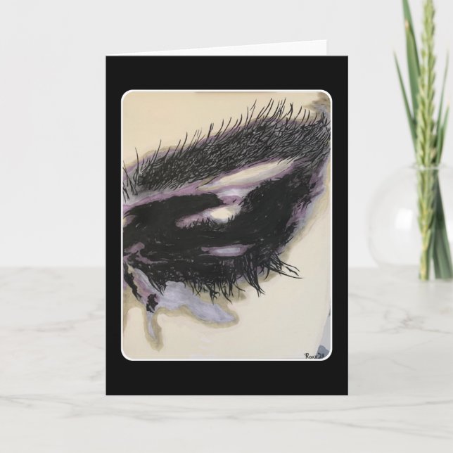 Cartão De Agradecimento 'Uma memória na escuridão' pintando em um (Frente)