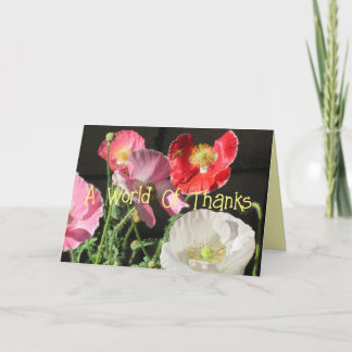 Cartão De Agradecimento Uma Palavra De Obrigados