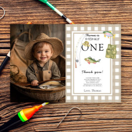 Cartão De Agradecimento Uma pequena Festa de aniversário do pescador