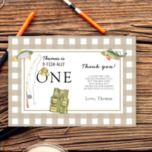 Cartão De Agradecimento Uma pequena Festa de aniversário do pescador