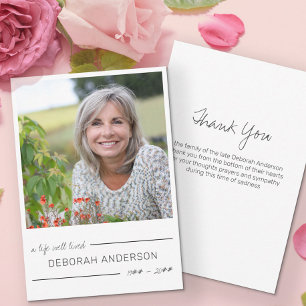 Cartão De Agradecimento Uma Vida Bem Vida, Foto De Letreiros Casuais