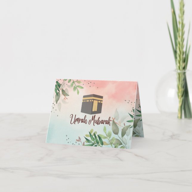 Cartão De Agradecimento umrah mubarak (Frente)