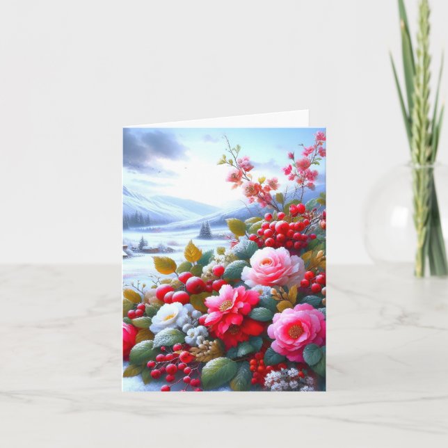 Cartão De Agradecimento Un Cœur Intemporel, carte pour tous (Frente)