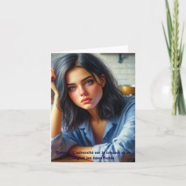 Cartão De Agradecimento Un Souffle d’Inspiration, carte pour tous