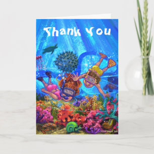 Cartão De Agradecimento Under the Sea Thank You Card