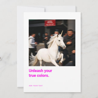 Cartão De Agradecimento Unicorn Photo Encouragement Cards for creatives