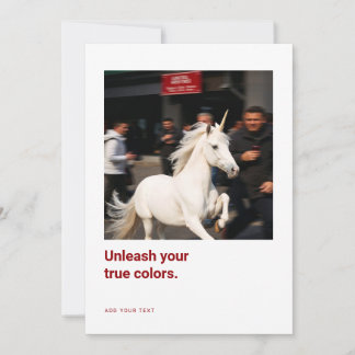 Cartão De Agradecimento Unicorn Photo Encouragement Cards for creatives