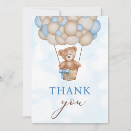 Cartão De Agradecimento Ursinho Bebê