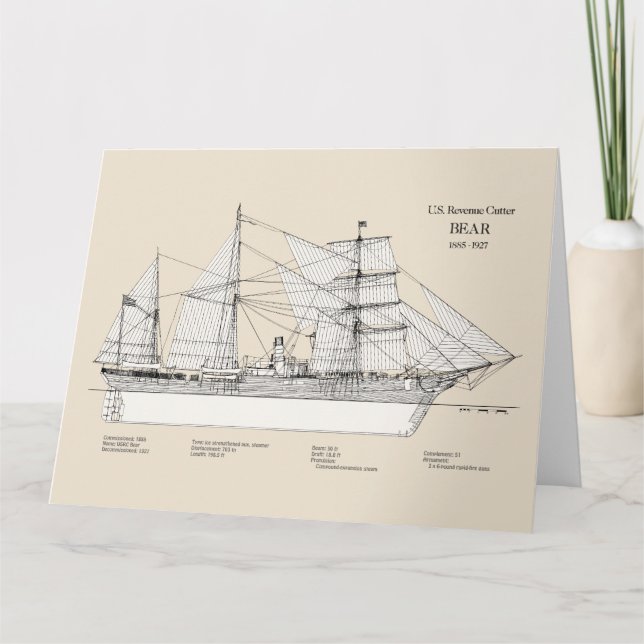 Cartão De Agradecimento Urso USCGRC - SBD (Frente)