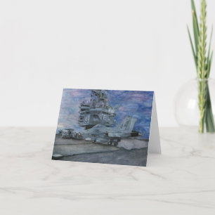 Cartão De Agradecimento USS ENTERPRISE CVN-65 Voo Deck