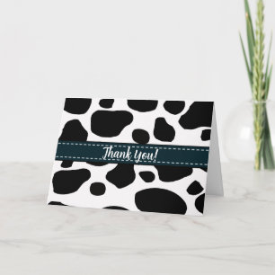 Cartão De Agradecimento Vacas Apontam Toda Ocasião Obrigado Nota