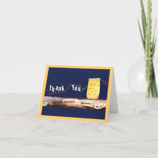 Cartão De Agradecimento vagalumes obrigado