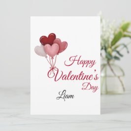 Cartão De Agradecimento Valentine Love Card | Romantic for Him & Her