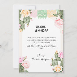 Cartão De Agradecimento Vamos Fiesta Bachelorette Weekend