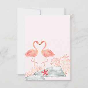 Cartão De Agradecimento Vamos Flamingle Birthday Convidar - Partido Tropic