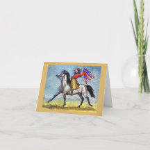 Vaqueira em Cavalo Galopante Pintura Original