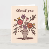 Vaso de Flores Rústico Caprichoso Desenho Neutro C