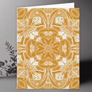 Cartão De Agradecimento Vazio de Arte de Mandala