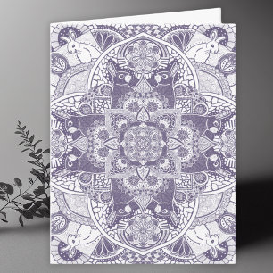 Cartão De Agradecimento Vazio de Arte do Mandala