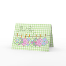 Vazio de Obrigado - Quilt Squares em Clothesline