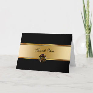Cartão De Agradecimento Vazio do Classy Attorney Comercial Obrigado Cartõe